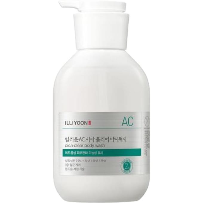 ILLIYOON Gels Douche Cica Trouble Soin Acné & Nettoyant Corps Apaisant 400ml white