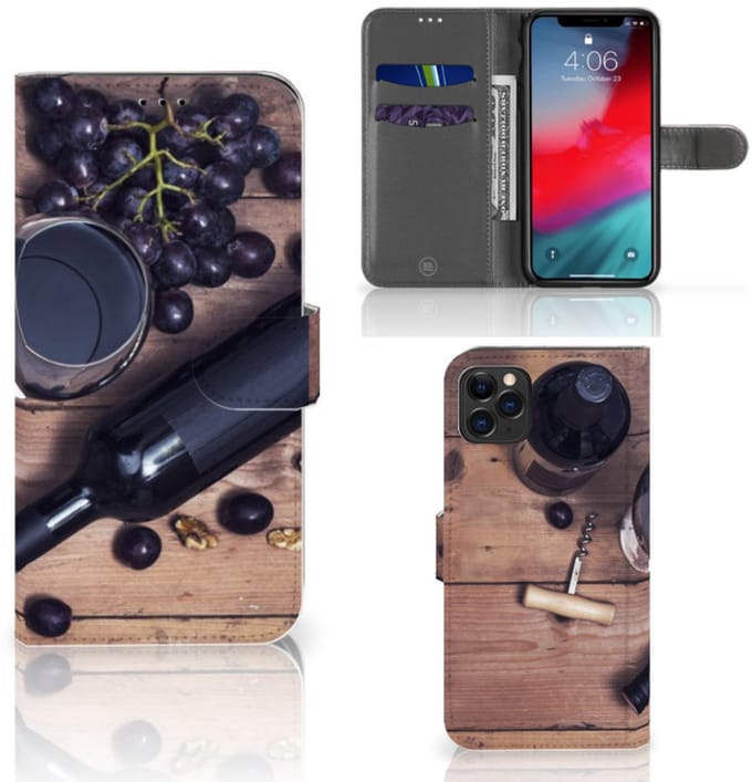 Boekhoesje voor Apple iPhone 11 Pro Max Book Cover Wijn