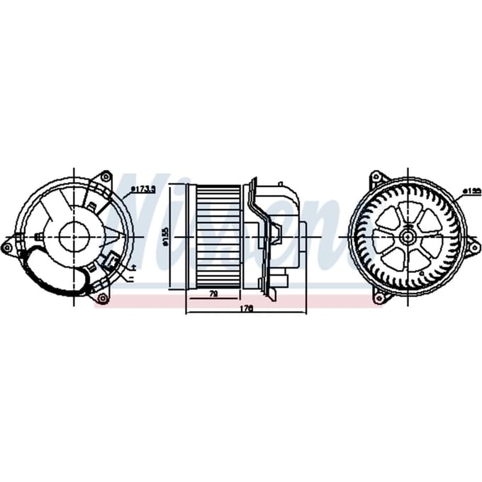 Binnenventilator NISSENS 87784