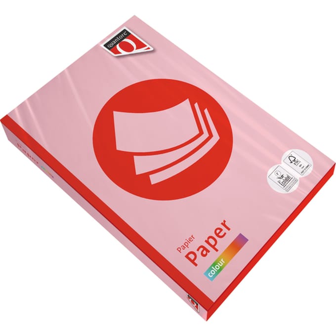 Kopieerpapier Quantore Colour A4 120gr roze 250 vel