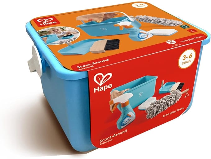 Hape Speelgoed Schoonmaakset met Emmer - 7-delig rollenspel voor kinderen vanaf 3 jaar