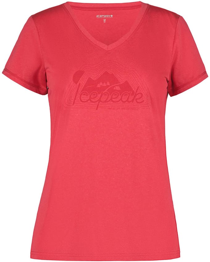 Icepeak Burnham T-shirt Met Korte Mouwen Rood S Vrouw