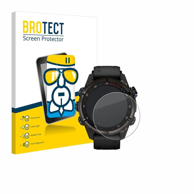 Screenprotector voor Garmin Descent Mk3i (43 mm) Beschermglas transparant