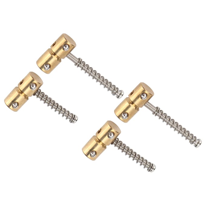 4 Stuks Bas Snaar Zadel 4?String Messing Brug Set Kit Accessoire Vervanging voor Elektrische beige