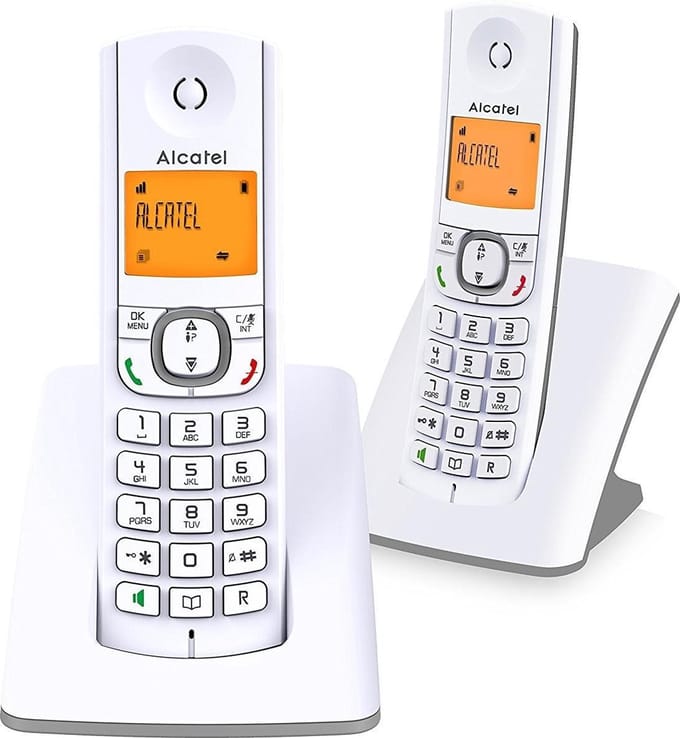 Landline Telephone Alcatel 3700601417036 Grey White/Grey