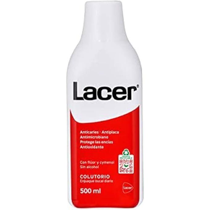 Enjuage bucal - LACER - 500 ml - Non rechargeable - Non effaçable