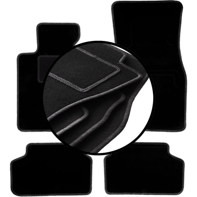 Complete set veloursmatten voor: BMW 5 G30 sedan (2017-)