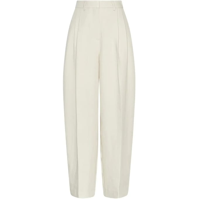 Wide leg broek met biezen model 'Esteriane'