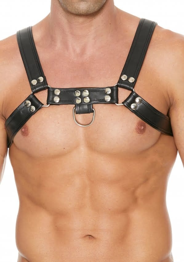 Shots - Ouch! Borst Bulldog Harnas - S/M black S/M