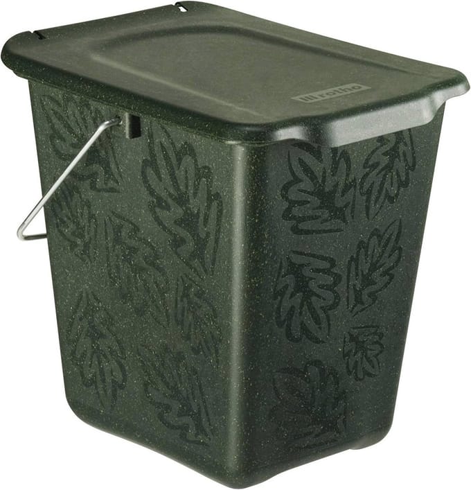 Compostbak met Deksel en Handvat - 7L Groen