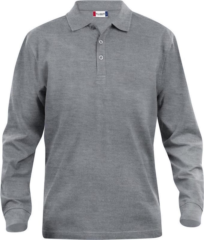 Clique Classic Lincoln L/S 028245 - Grijs-melange - 4XL