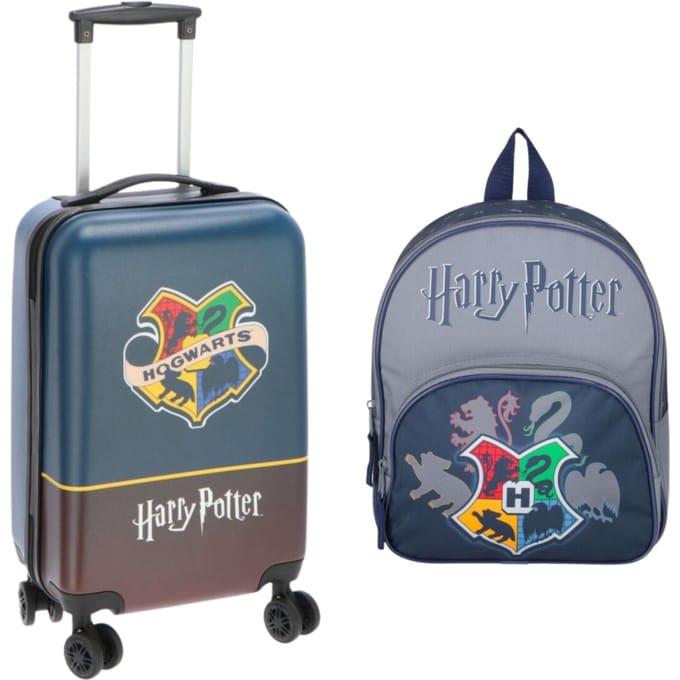 Harry Potter reisset; trolley en rugzak