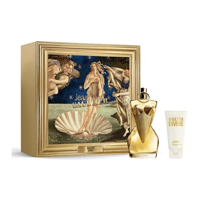 Ensemble Jean Paul Gaultier: Divine, Eau De Parfum, Pour Femmes, 100 ml + Divine, Gel Douche, 75 ml