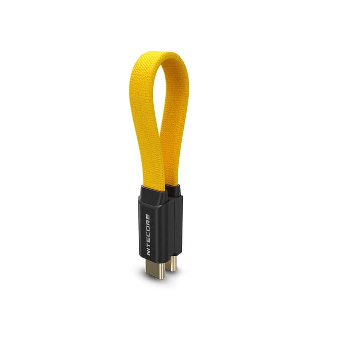 Korte USB-C kabel Nitecore NLink10 7cm 60W Snelladen