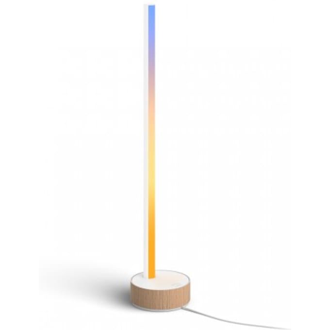 Philips Hue gradient Signe tafellamp - wit en gekleurd licht - houtkleurig