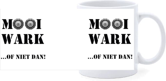 Beker - Tekst - Mooi Wark
