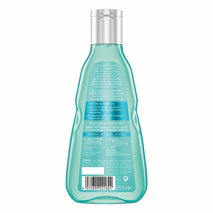 Guhl - Shampoo Anti Roos - 4 x 250 ml - Voordeelverpakking