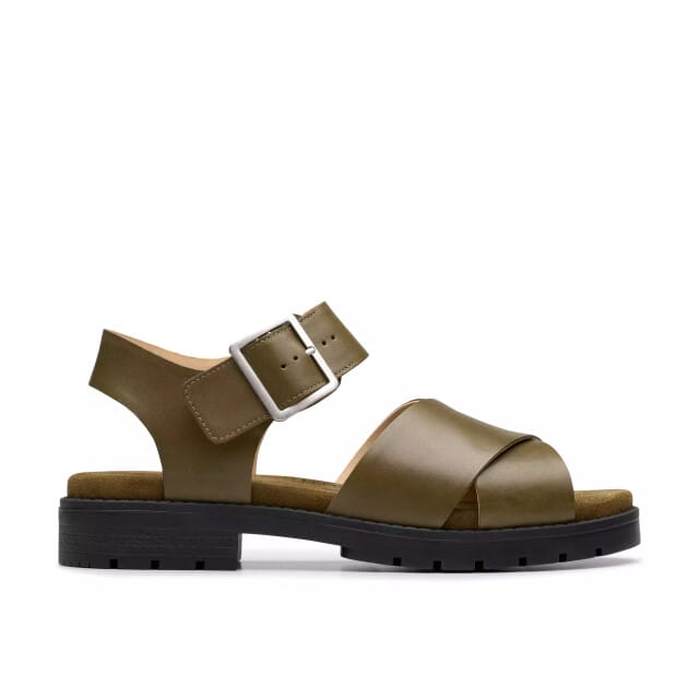 Clarks Orinoco Cross - dames sandaal - Groen - maat 35.5 (EU) 3 (UK)