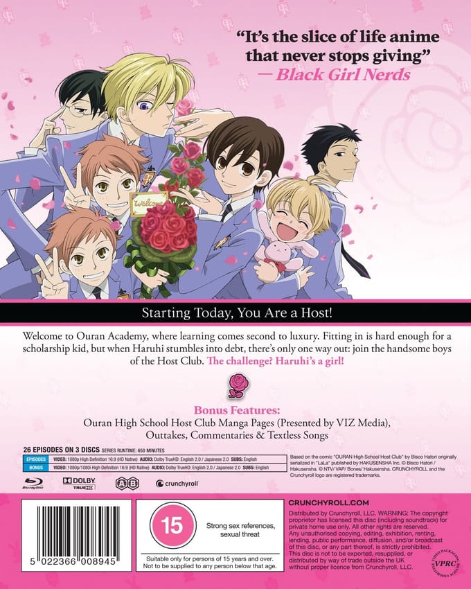 Ouran High School Host Club : Complete Serie - Blu-ray - Import