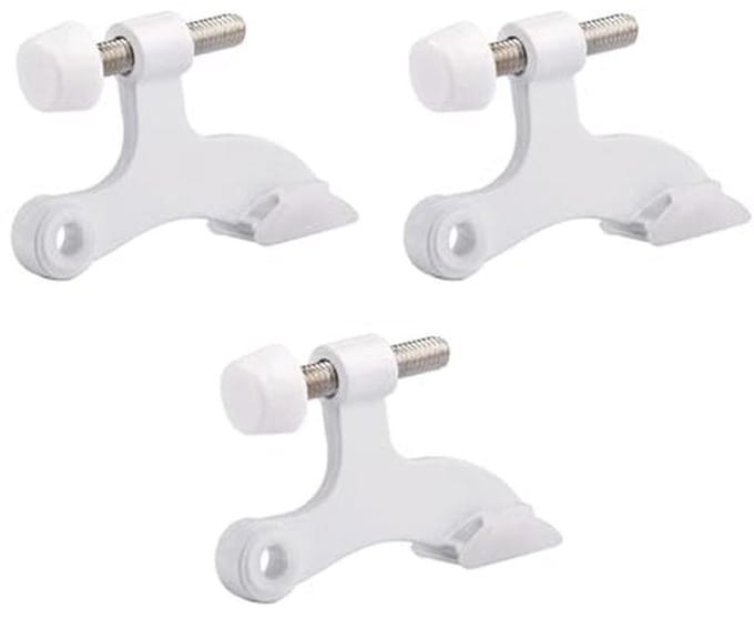 Verstelbare Luxe Heavy Duty Deurstopper met Rubberen Bumpertips – 3 Stuks