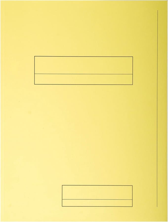 Exacompta 5x SUPER 210 - Pak van 50 mappen met 2 kleppen - 24x32cm - - Kanariegeel - 335005E