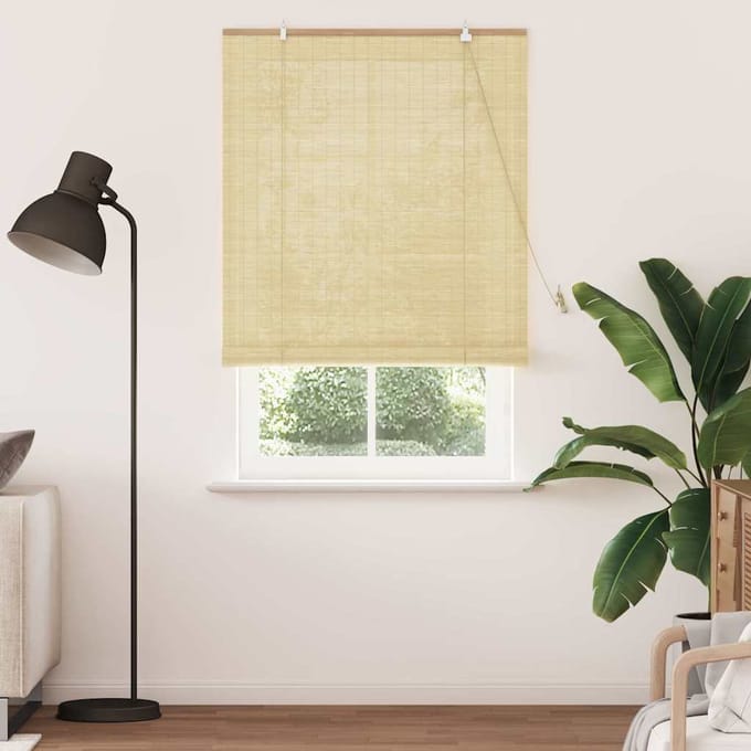 vidaXL - Rolgordijn - Natuur - 100 - x - 220 - cm - Bamboe
