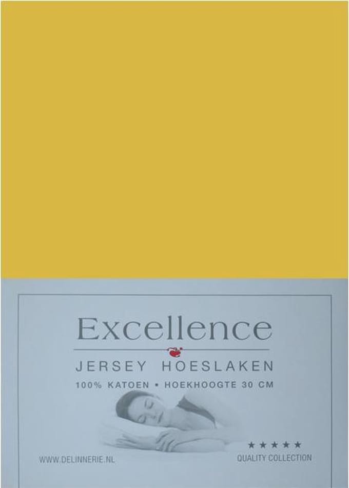 Excellence Jersey Hoeslaken - Eenpersoons - 90/100x210/220 cm - Bamboo
