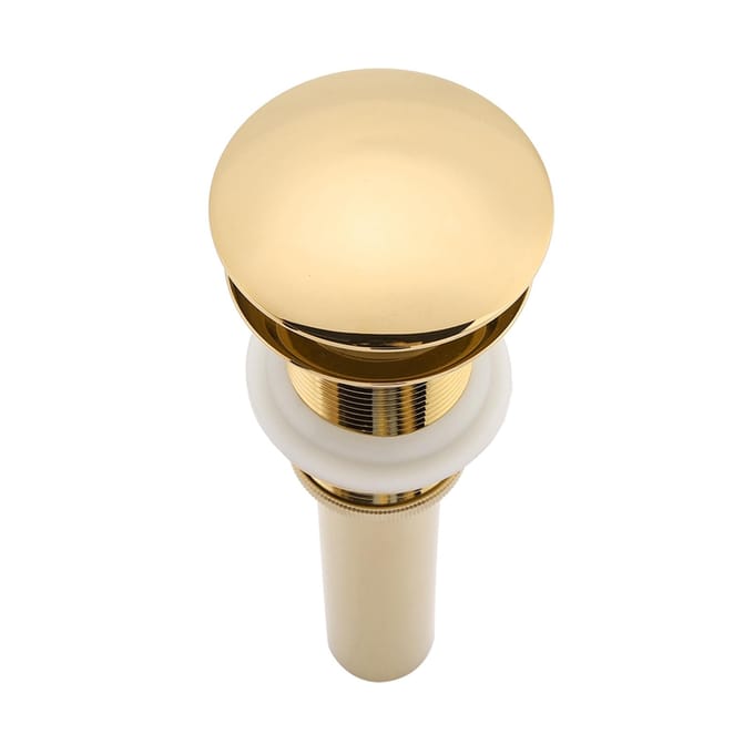 G1 1/4  Messing Badkamer Wastafel Pop-Up Afvoerplug Zonder Overloop (Titanium Verchromen) beige