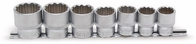 BGS Doppenset, twaalfkant 1/2 20 - 32 mm 7 delig