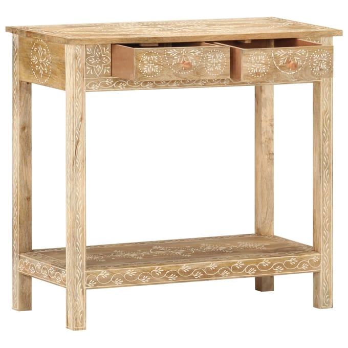 vidaXL - Wandtafel - 80x35x74 - cm - massief - mangohout
