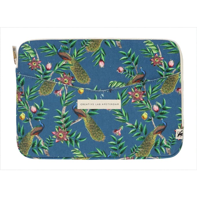 Creative Lab Amsterdam stationery - Laptophoes - Passion Peacock design - 15 inch formaat