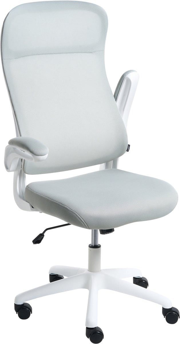 NEXEL - Bureaustoel - Lichtgrijs - Polyester