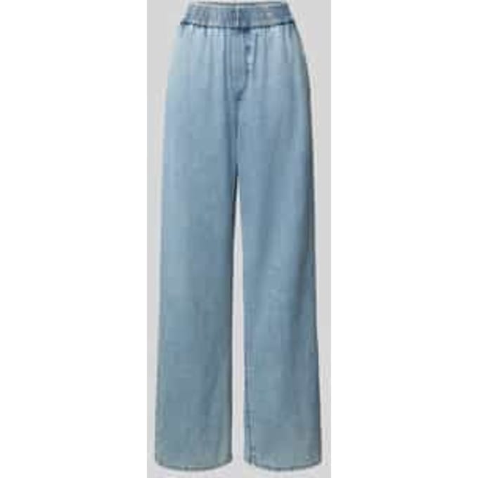 Wide leg jeans met steekzakken