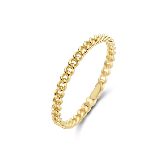 Blush Ring 1229YGO/54 14k Geelgoud Gourmette Maat 54