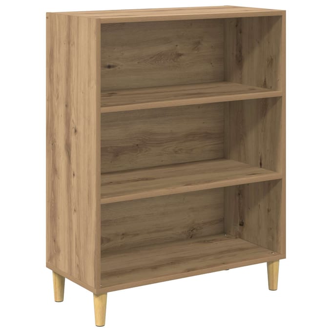vidaXL - Dressoir - Artisan - Eiken - 69,5 - x - 32,5 - x - 90 - cm - Bewerkt - hout