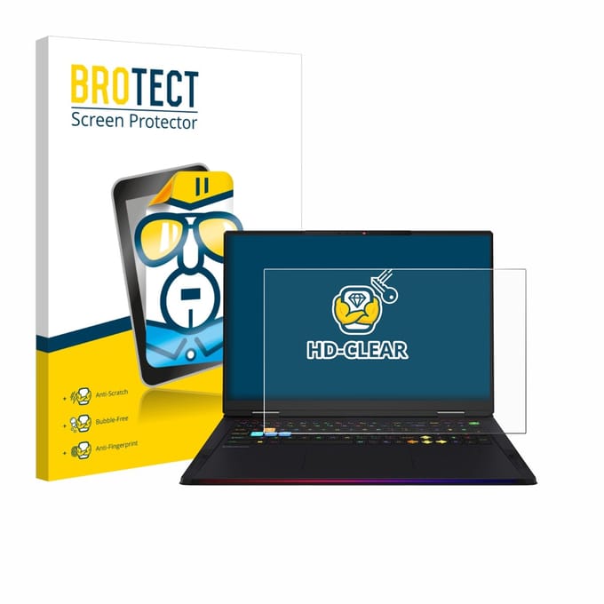 BROTECT - Screenprotector voor MSI Raider 18 HX AI 2025 - Folie Beschermfolie transparant