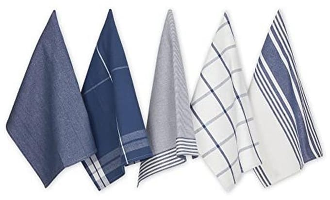 Geweven Vaatdoek Collectie Classic Oversized - 20x28, Nautisch Blauw, 5 Stuk