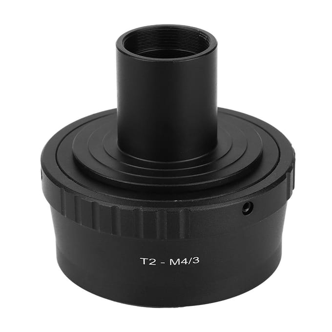 Metalen Adapterring 23,2 mm T-vat Microscoop Oogstuk voor Olympus M4/3 Mount Spiegelloze Camera black
