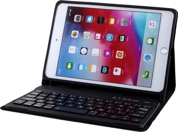 Geschikt voor iPad mini 4 (2015) / iPad mini 5 (2019) hoes met toetsenbord
