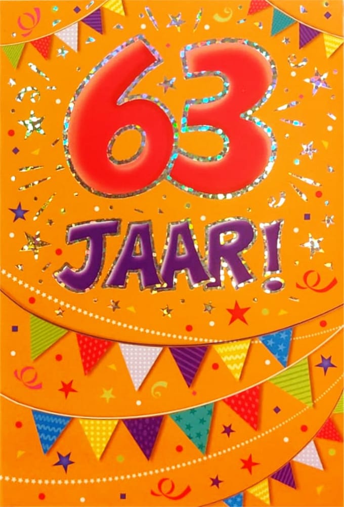 Verjaardagskaart - That Funny Age - 63 jaar - Met Envelop - Per stuk