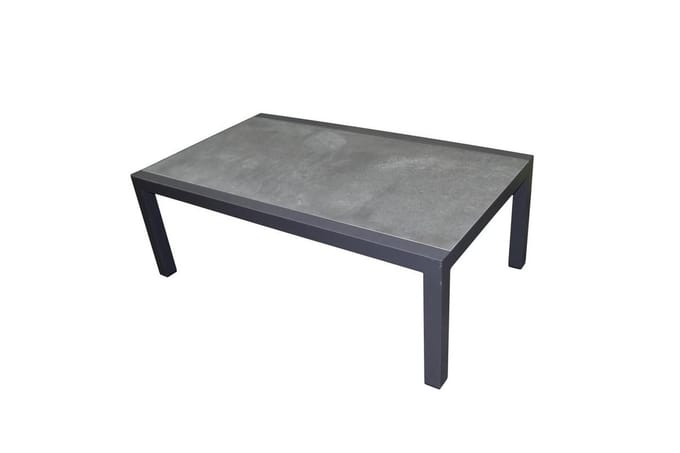 Malaga / Monaco lounge tuintafel 120x70xH43 cm aluminium antraciet