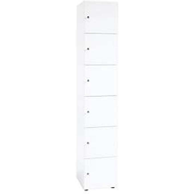 Lockerkast 6OH Wit,6xDS