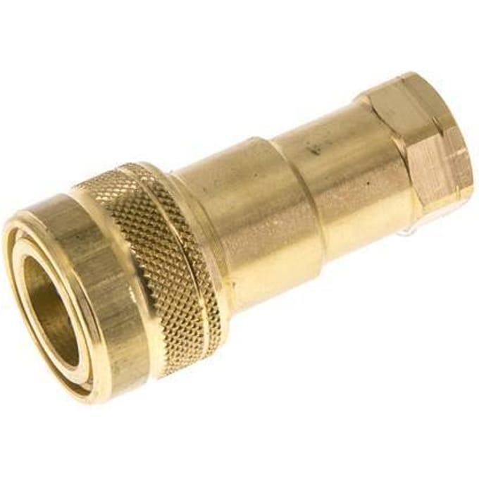 Messing DN 6.3 Hydraulische Koppeling Snelkoppeling 1/4 inch NPT binnendraad ISO 7241-1 B D 14.2mm
