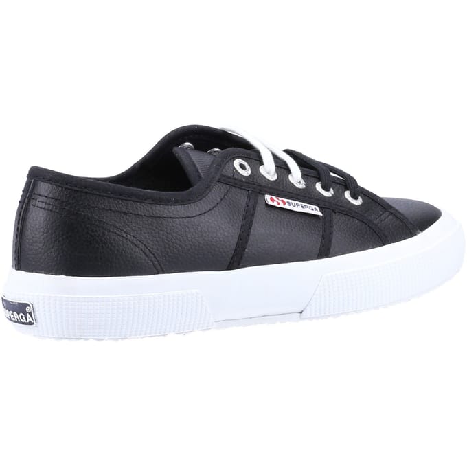 Superga 2750 Leer Heren Zwart/Wit Trainers