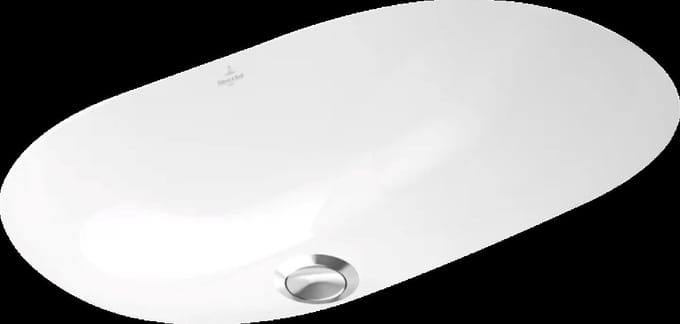 Villeroy & Boch O.novo - Onderbouw wastafel 60x35 cm, met overloop, Ceramicplus, wit 416260R1
