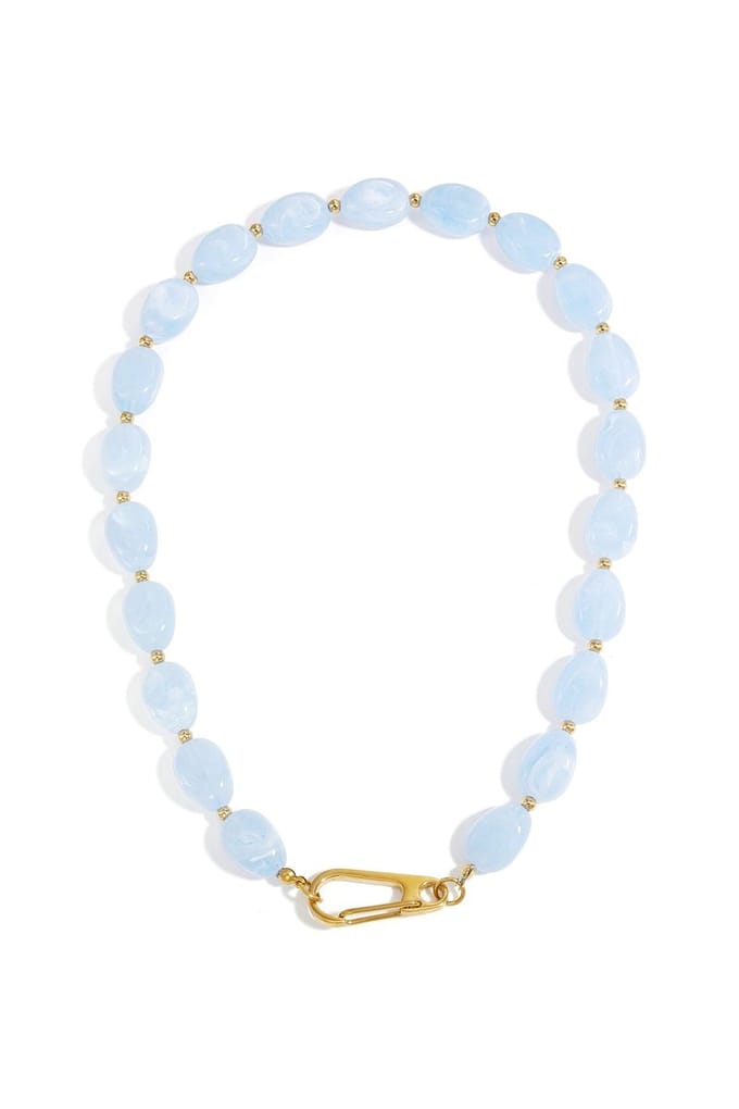 Ketting met kralen en frontsluiting design
