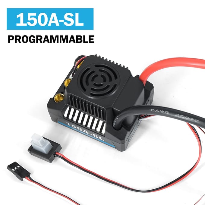150A Borstelloze ESC Met 4-6S 5A/5.8V BEC Voor 3660/3670/3674 borstelloze motor 1/8 Afstandsbediening 120A zwart