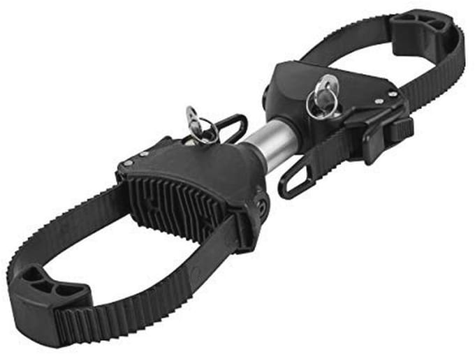Verstelbare Framehouder voor Fietsdraagers - 15 cm, Afsluitbaar, Geschikt voor Framediameter 3-8 cm - Zwart