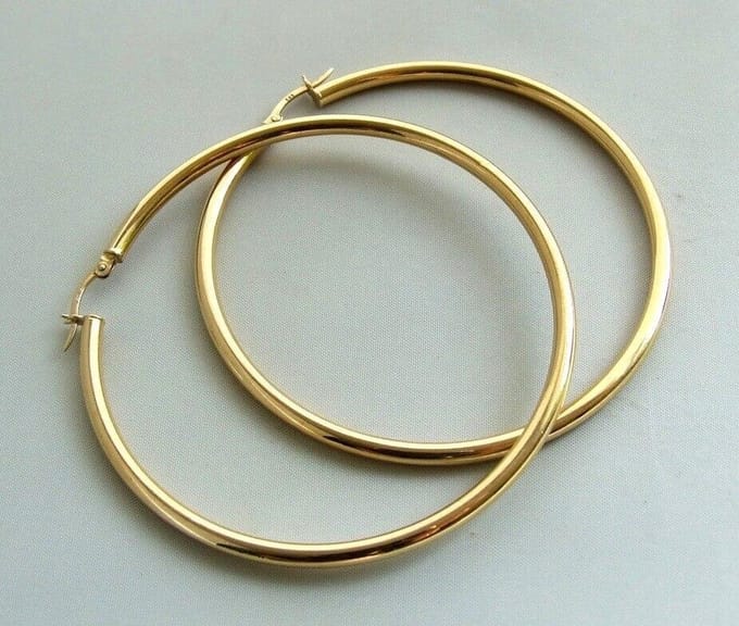 14 karaat Christian oorringen