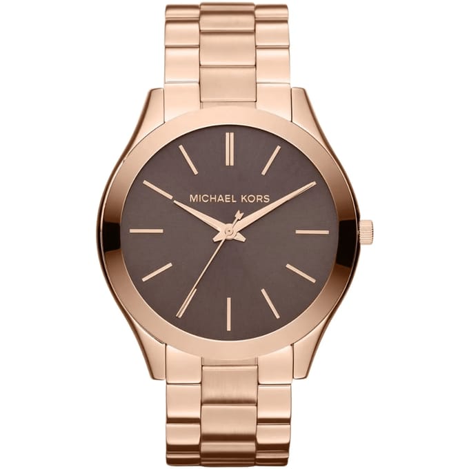 Michael Kors Slim Runway - Dameshorloge - Stalen Band - WR50 - Kwartsmechanisme
